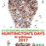 Scopri di più sull'articolo HUNTINGTON'S DAYS 2017: DAL 21 AL 29 GIUGNO! IL PROGRAMMA